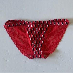 Victoria’s Secret Red Lace Penguin Panties Small